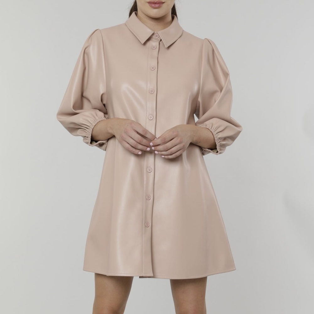DOLCE CABO Faux Vegan Leather Dress S